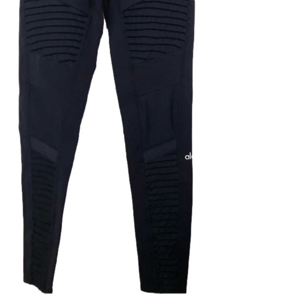 Alo YOGA High-Waist Moto Sport Leggings with Mesh Panels